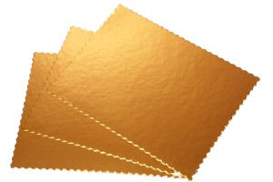 Złoty podkład prostokątny 30x40 2400g karbowany