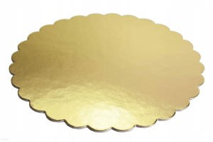 Złoty krążek karbowany 36cm