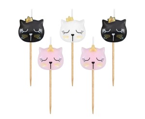 Świeczka piker drewniany KOTEK