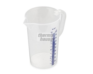 Miarka z zamkniętą rączką skala niebieska wypukła 2000 ml  50002.48026